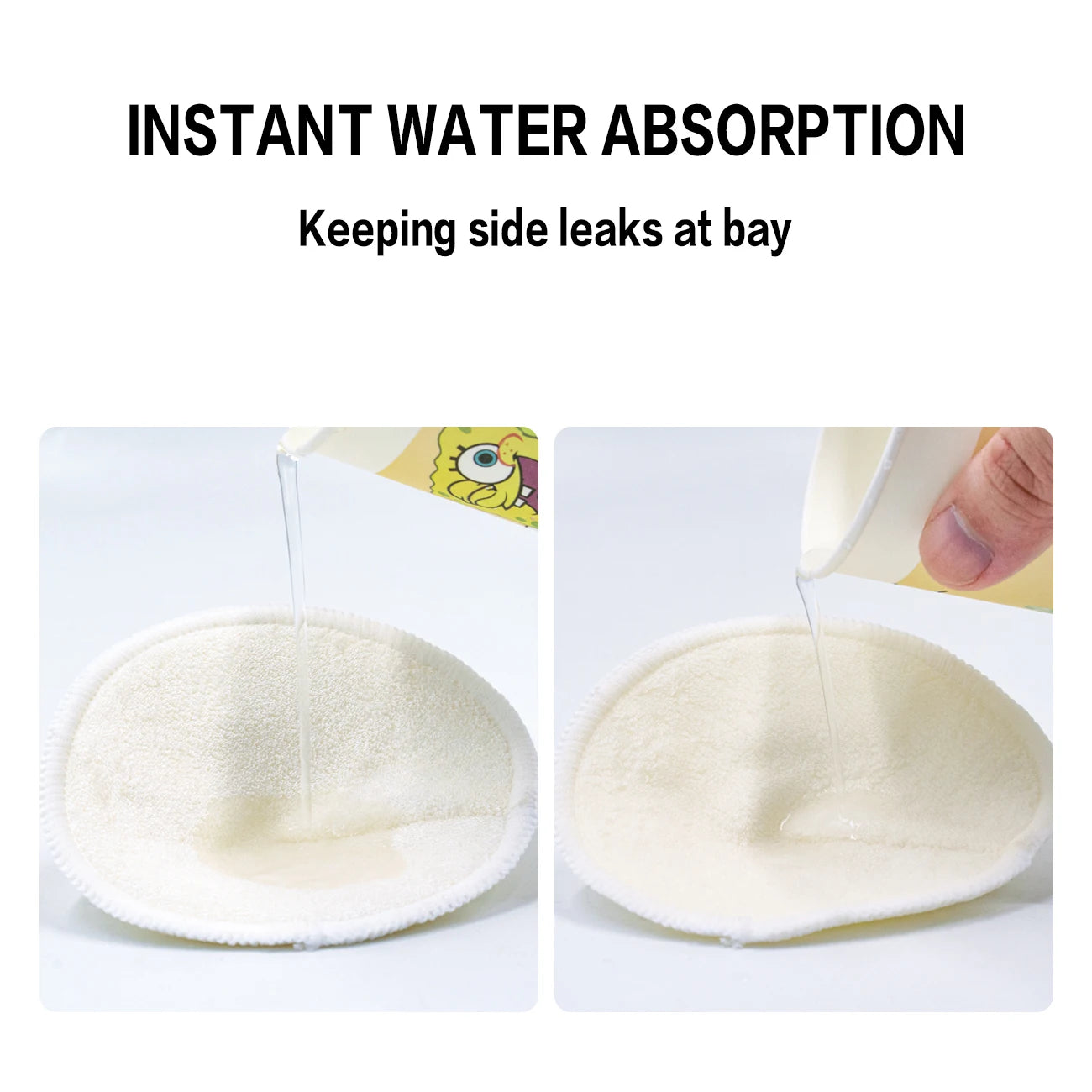 CloudTouch™ Bamboo Pads (2-Pack) Washable, Organic & Ultra-Absorbent